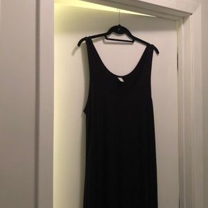 Old Navy black maxi dress, size L